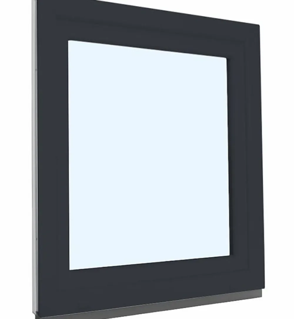 Fral Fermetures Fenêtre Pvc<Fenêtre oscillo-battante PVC anthracite L 650mm x H 750mm ouvrant droit