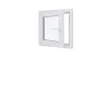 Hexa’Fen Fenêtre PVC - LxH 600x600 mm -Triple Vitrage - Blanc -poignée à droite- Fenêtre Pvc