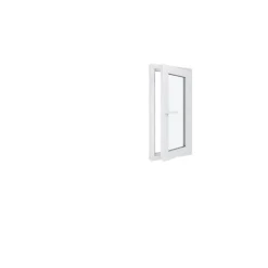 Hexa’Fen Fenêtre PVC - LxH 500x1000 mm -Triple Vitrage - Blanc -poignée à gauche- Fenêtre Pvc
