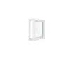 Hexa’Fen Fenêtre PVC - LxH 800x800 mm -Triple Vitrage - Blanc -poignée à gauche- Fenêtre Pvc
