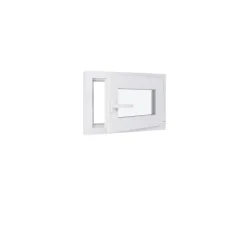 Hexa’Fen Fenêtre Pvc<Fenêtre PVC - LxH 600x400 mm -Triple Vitrage - Blanc -poignée à gauche