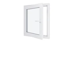 Hexa’Fen Fenêtre Pvc<Fenêtre PVC - LxH 800x800 mm -Triple Vitrage - Blanc -poignée à droite