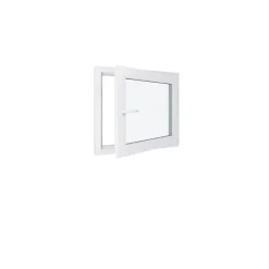 Hexa’Fen Fenêtre Pvc<Fenêtre PVC - LxH 800x700 mm -Triple Vitrage - Blanc -poignée à gauche