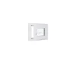 Hexa’Fen Fenêtre Pvc<Fenêtre PVC - LxH 500x400 mm -Triple Vitrage - Blanc -poignée à gauche