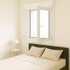 Gefradis Fenêtre PVC 1 vantail avec volet roulant électrique H 115 x L 60 cm pour pose en neuf - tirant droit- Fenêtre Pvc