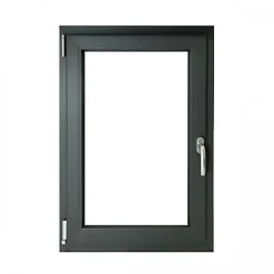 Gefradis Fenêtre PVC 1 vantail H 47 x L 47 cm OB anthracite pour pose en neuf - tirant gauche- Fenêtre Pvc