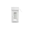GoodHome Fenêtre PVC 1 vantail oscillo-battant + volet roulant électrique blanc - l.40 x h.65 cm, tirant droit- Fenêtre Pvc