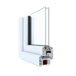 GoodHome Fenêtre Pvc<Fenêtre PVC 2 vantaux oscillo-battant + volet roulant électrique blanc - l.140 x h.115 cm