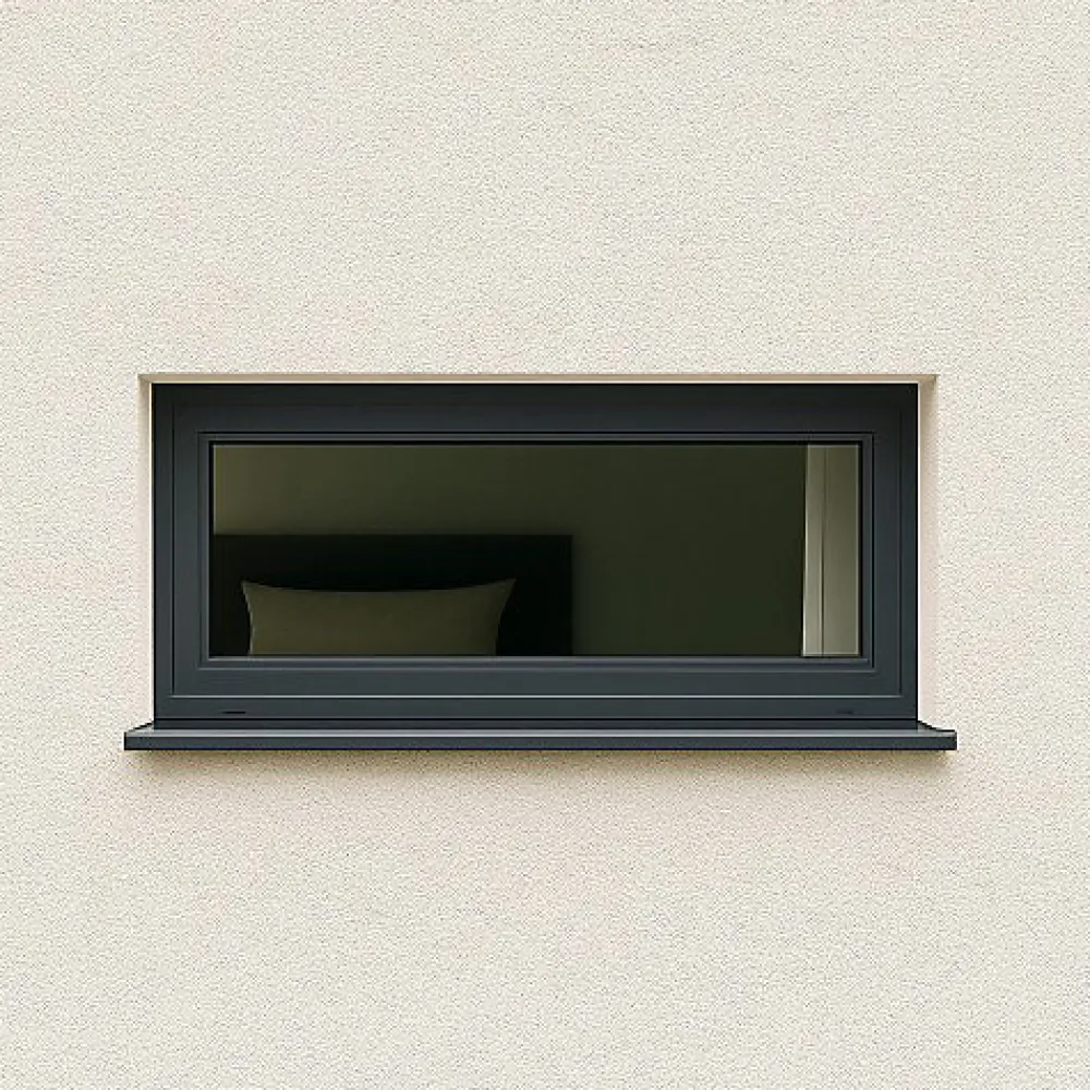 Gefradis Fenêtre Pvc<Fenêtre PVC abattant 1 vantail anthracite H 45 x L 60 cm avec poignée pour pose en neuf