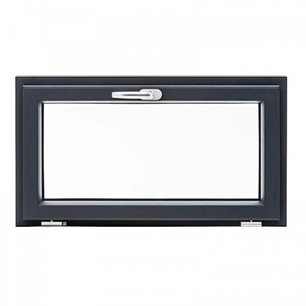 Gefradis Fenêtre Pvc<Fenêtre PVC abattant 1 vantail anthracite H 45 x L 60 cm avec poignée pour pose en neuf
