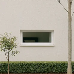 Gefradis Fenêtre Pvc<Fenêtre PVC abattant 1 vantail blanc H 45 x L 40 cm avec poignée pour pose en neuf