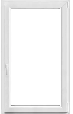 3 in 1 Fenêtre Pvc<Fenêtre PVC avec un ventail ouvrant RAL 9016 ( L.: 220 cm x H.: 100 cm)