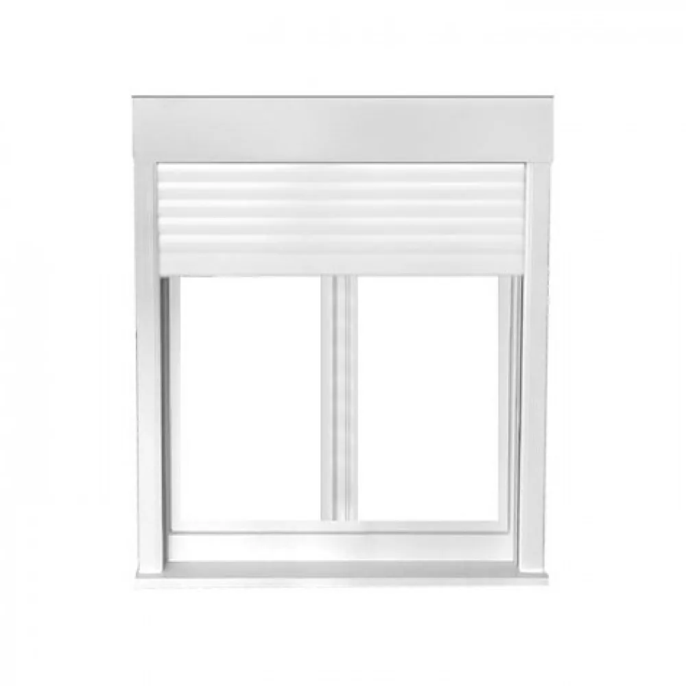 Gefradis Fenêtre Pvc<Fenêtre PVC avec volet roulant électrique H 205 x L 110 cm 2 vantaux pour pose en neuf