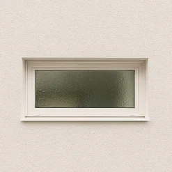 Gefradis Fenêtre Pvc<Fenêtre PVC blanc 1 vantail abattant hors tout H 46 x L 96 cm verre brouillé pour pose rénovation