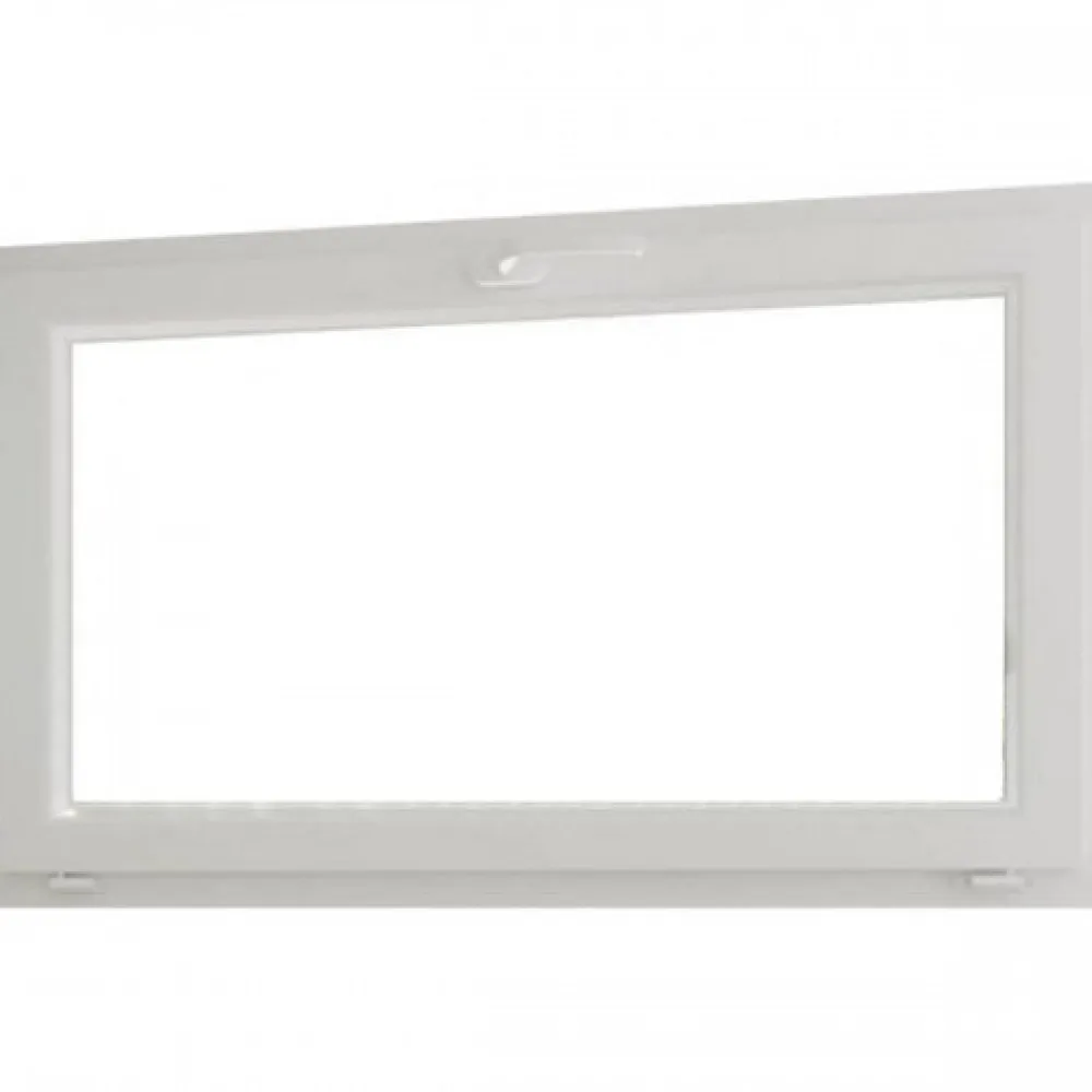 Gefradis Fenêtre PVC blanc 1 vantail abattant hors tout H 46 x L 46 cm pour pose rénovation- Fenêtre Pvc