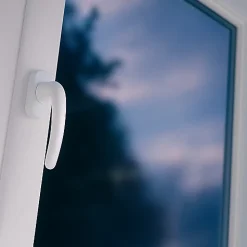 Gefradis Fenêtre PVC blanc 1 vantail hors tout H 76 x L 86 cm ouverture française pour pose rénovation - tirant droit- Fenêtre Pvc