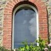 3 in 1 Fenêtre Pvc<Fenêtre PVC cintré 1 ventail ouvrant RAL 9016 ( L.: 70 cm x H.: 80 cm)