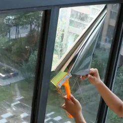 Ambiance Sticker Film adhésif miroir privatif pour fenêtre au mètre - Anti-Regard Anti-UV Anti-Chaleur - 60cmx1m- Film Occultant Pour Vitrage