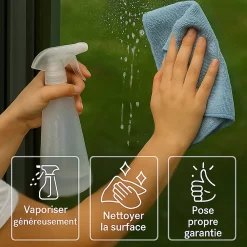 Ambiance Sticker Film adhésif miroir privatif pour fenêtre au mètre - Anti-Regard Anti-UV Anti-Chaleur - 90cmx4m- Film Occultant Pour Vitrage