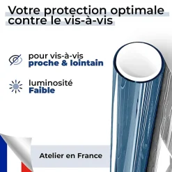 Film Occultant Pour Vitrage<Film anti regard pour fenêtre à petit vitrage vis-à-vis proche - bleu - 152 cm x 2 m - en Rouleau - DIMEXACT