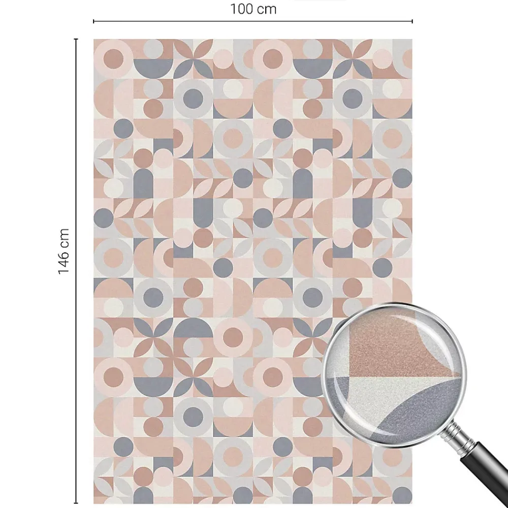 Wallfluent Film Occultant Pour Vitrage<Film décoratif pour vitre 100x146 cm de protection d'intimité Mosaïque Abstraite 1 rol.