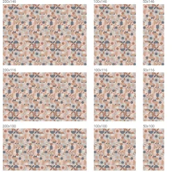 Wallfluent Film Occultant Pour Vitrage<Film décoratif pour vitre 100x146 cm de protection d'intimité Mosaïque Abstraite 1 rol.