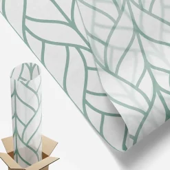 Wallfluent Film décoratif pour vitre 200x100 cm Protège efficacement l'intimité Symétrie Des Plantes 1 rol.- Film Occultant Pour Vitrage