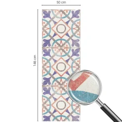 Wallfluent Film décoratif pour vitre 50x146 cm de protection d'intimité Mosaïques Colorées 1 rol.- Film Occultant Pour Vitrage