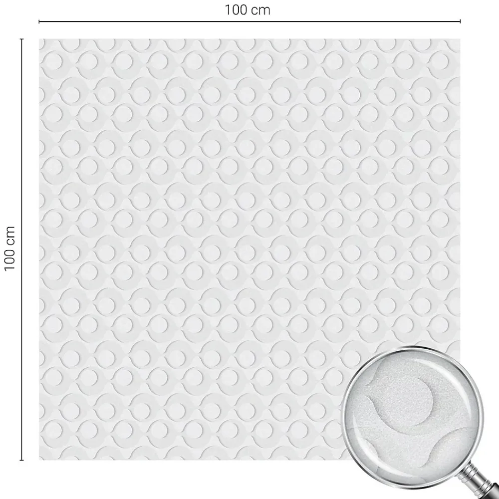 Wallfluent Film Occultant Pour Vitrage<Film décoratif pour vitre 100x100 cm décoratif vitrail Formes Géométriques 1 rol.