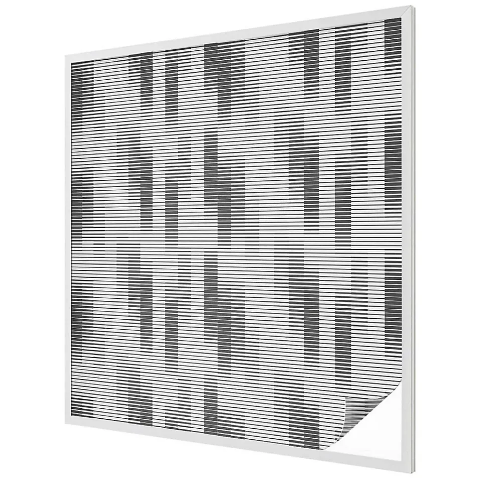 Wallfluent Film Occultant Pour Vitrage<Film décoratif pour vitre 100x100 cm décoratif vitrail Grille Graphique 1 rol.