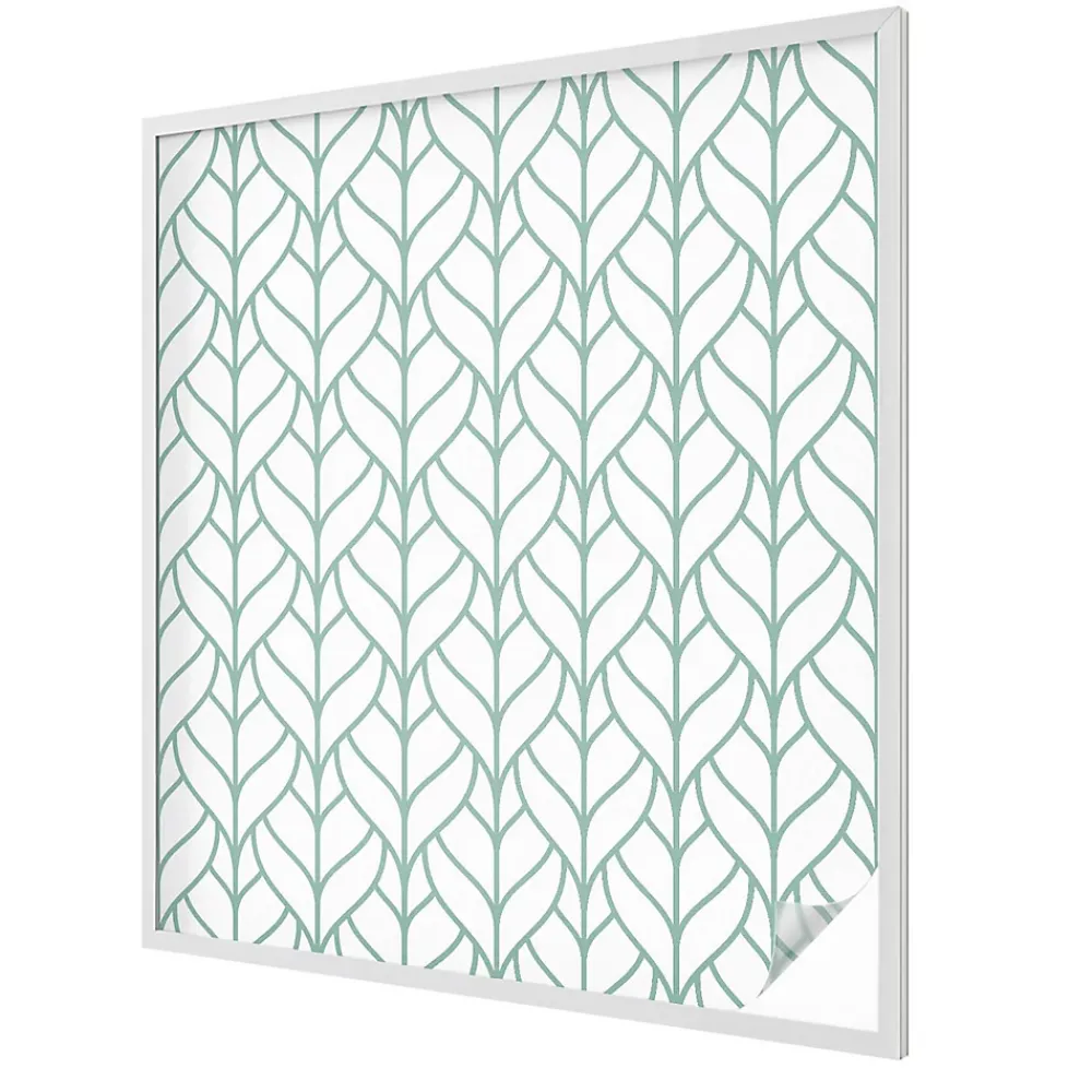 Wallfluent Film Occultant Pour Vitrage<Film décoratif pour vitre 100x116 cm Protège efficacement l'intimité Symétrie Des Plantes 1 rol.