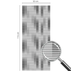 Wallfluent Film Occultant Pour Vitrage<Film décoratif pour vitre 50x116 cm décoratif vitrail Grille Graphique 1 rol.