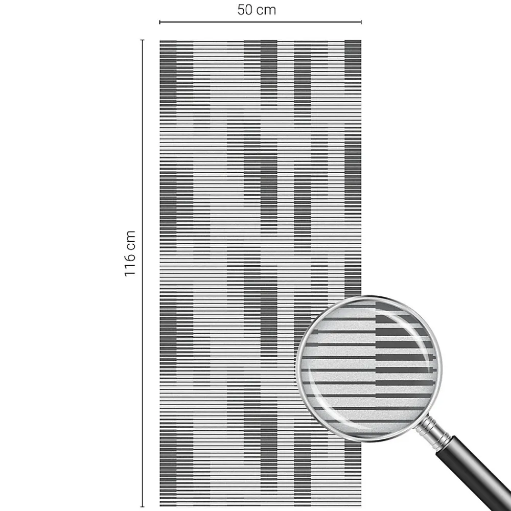 Wallfluent Film Occultant Pour Vitrage<Film décoratif pour vitre 50x116 cm décoratif vitrail Grille Graphique 1 rol.