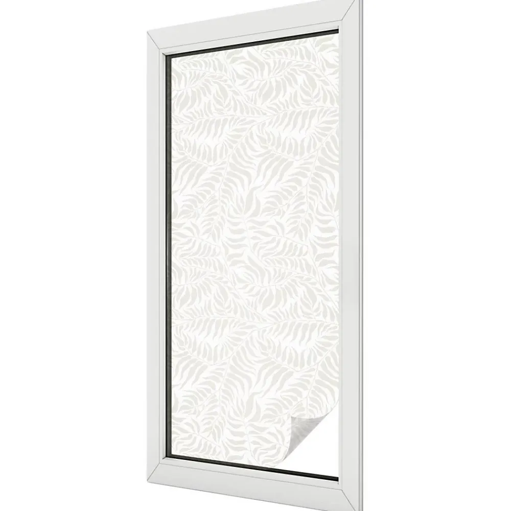 Wallfluent Film Ddépoli Autoadhésif 50x116 cm de protection d'intimité Élégance Feuillue 1 rol.- Film Occultant Pour Vitrage