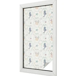 Wallfluent Film Occultant Pour Vitrage<Film Ddépoli Autoadhésif 50x100 cm Protège efficacement l'intimité Hippocampes 1 rol.