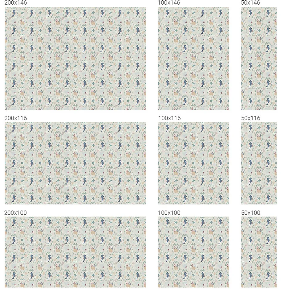 Wallfluent Film Occultant Pour Vitrage<Film Ddépoli Autoadhésif 50x100 cm Protège efficacement l'intimité Hippocampes 1 rol.