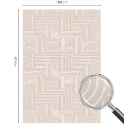 Wallfluent Film Ddépoli Autoadhésif 100x146 cm Protège efficacement l'intimité Motif Géométrique 1 rol.- Film Occultant Pour Vitrage