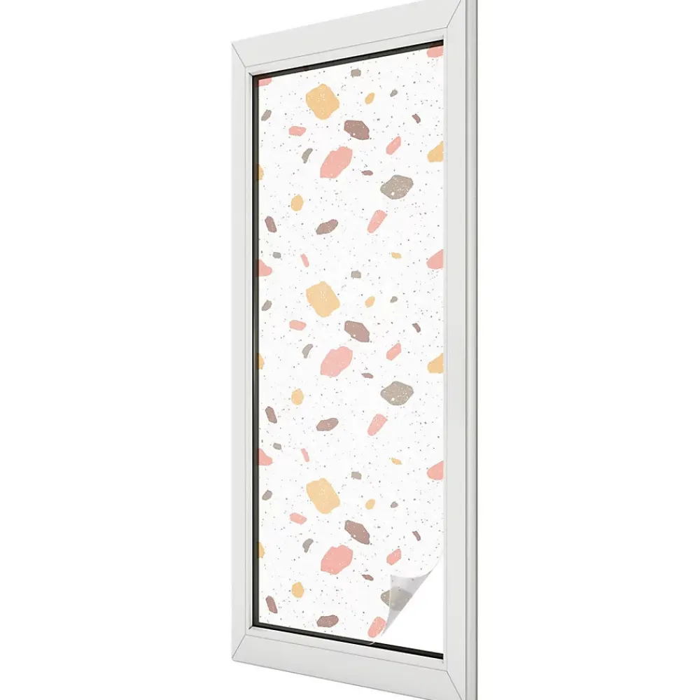 Wallfluent Film Occultant Pour Vitrage<Film Ddépoli Autoadhésif 50x146 cm de protection d'intimité Terrazzo Abstrait 1 rol.