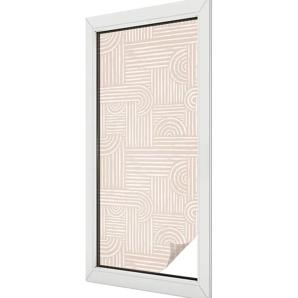 Wallfluent Film Occultant Pour Vitrage<Film Ddépoli Autoadhésif 50x116 cm Protège efficacement l'intimité Motif Géométrique 1 rol.