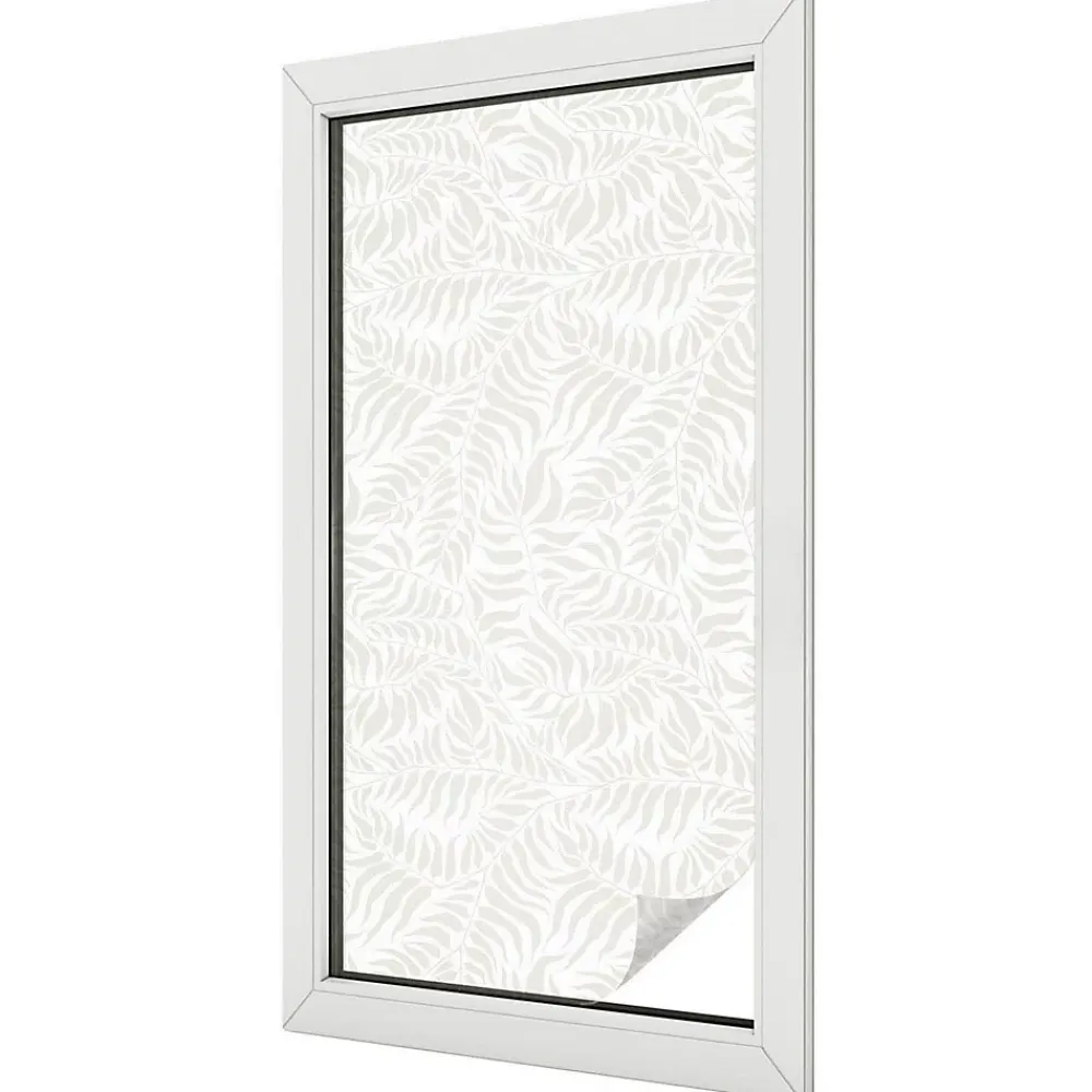 Wallfluent Film Occultant Pour Vitrage<Film Ddépoli Autoadhésif 50x100 cm de protection d'intimité Élégance Feuillue 1 rol.