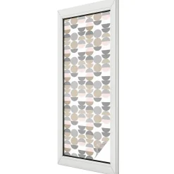 Wallfluent Film Ddépoli Autoadhésif 50x146 cm d'Intimité pour Fenêtre Rayures Motifs Géométriques 1 rol.- Film Occultant Pour Vitrage
