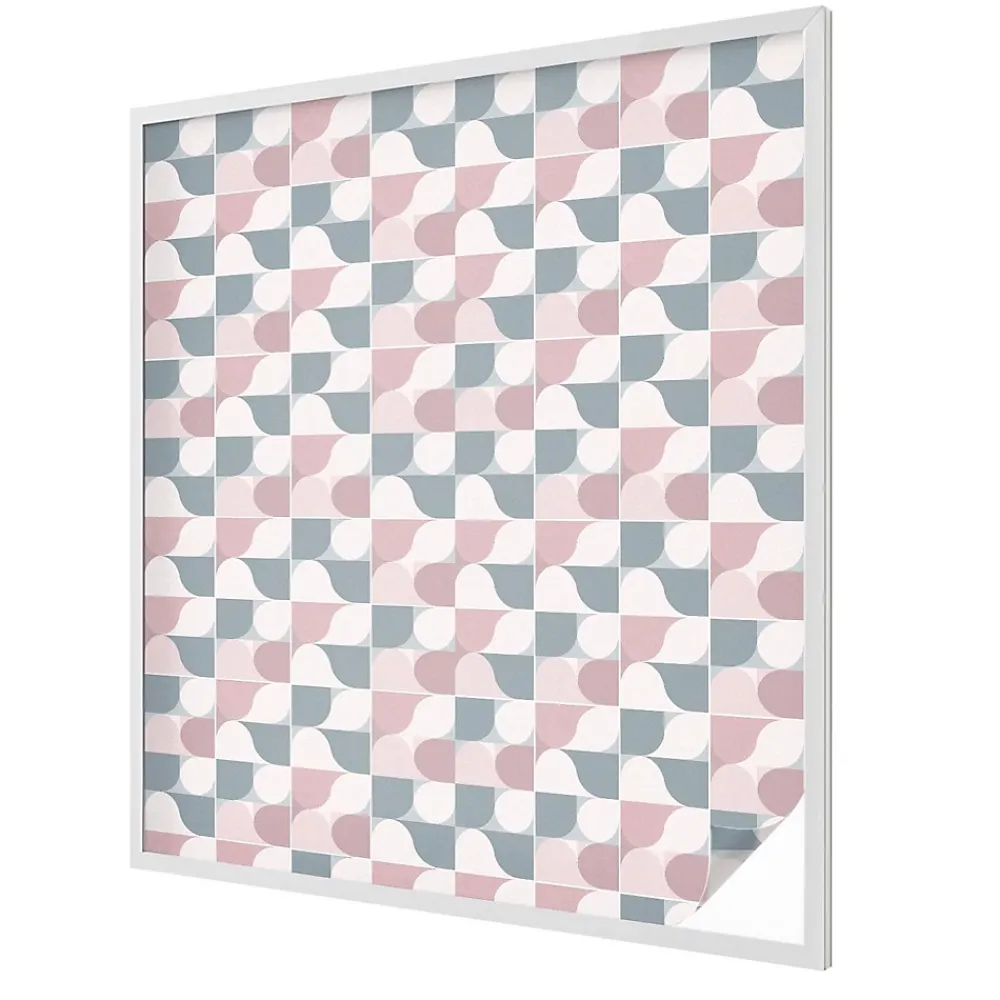 Wallfluent Film Ddépoli Autoadhésif 100x116 cm décoratif vitrail Motifs Pastel 1 rol.- Film Occultant Pour Vitrage