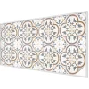 Wallfluent Film Ddépoli Autoadhésif 200x100 cm d'Intimité pour Fenêtre Rayures Ornements Carrelés 1 rol.- Film Occultant Pour Vitrage