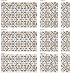 Wallfluent Film Ddépoli Autoadhésif 200x100 cm d'Intimité pour Fenêtre Rayures Ornements Carrelés 1 rol.- Film Occultant Pour Vitrage