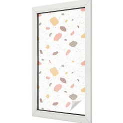 Wallfluent Film Ddépoli Autoadhésif 50x100 cm de protection d'intimité Terrazzo Abstrait 1 rol.- Film Occultant Pour Vitrage