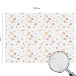 Wallfluent Film Occultant Pour Vitrage<Film Ddépoli Autoadhésif 200x146 cm de protection d'intimité Terrazzo Abstrait 1 rol.