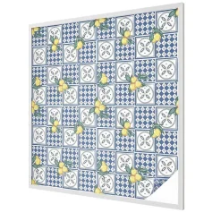 Wallfluent Film Ddépoli Autoadhésif 100x100 cm de protection d'intimité Motif Citron 1 rol.- Film Occultant Pour Vitrage