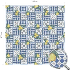 Wallfluent Film Ddépoli Autoadhésif 100x100 cm de protection d'intimité Motif Citron 1 rol.- Film Occultant Pour Vitrage