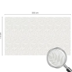Wallfluent Film Ddépoli Autoadhésif 200x116 cm de protection d'intimité Élégance Feuillue 1 rol.- Film Occultant Pour Vitrage