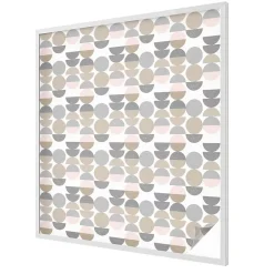 Wallfluent Film Ddépoli Autoadhésif 100x116 cm d'Intimité pour Fenêtre Rayures Motifs Géométriques 1 rol.- Film Occultant Pour Vitrage